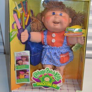 BNIB NRFB CABBAGE PATCH KIDS SNACKTIME KID 1995 FACTORY SEALED RARE NOT FOR KIDS